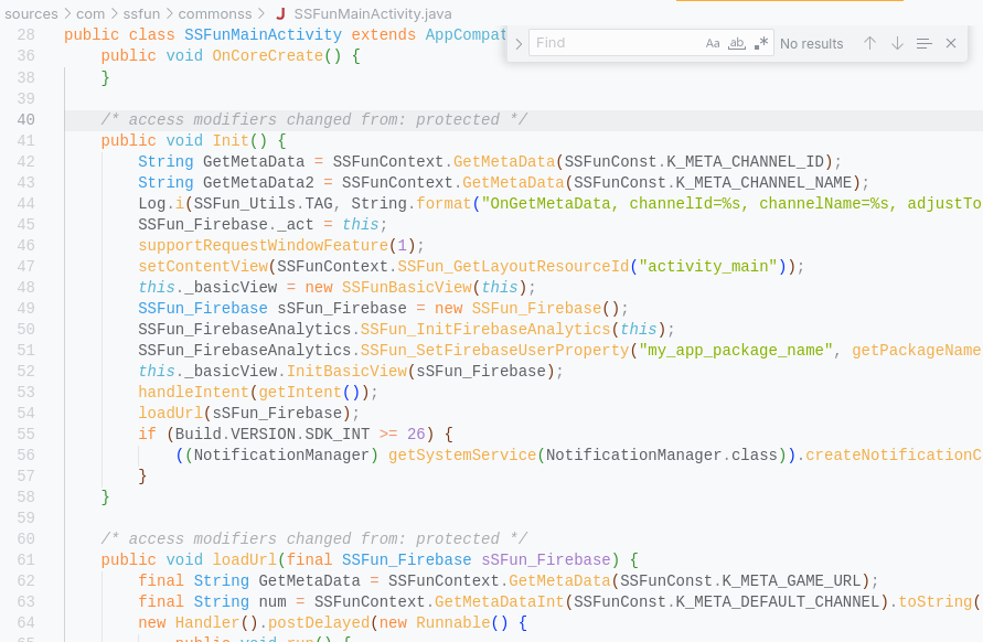what inside Init() function