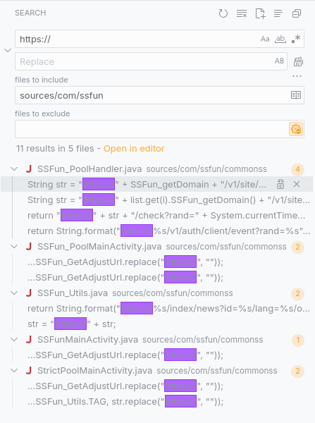 finding any thing related to URL